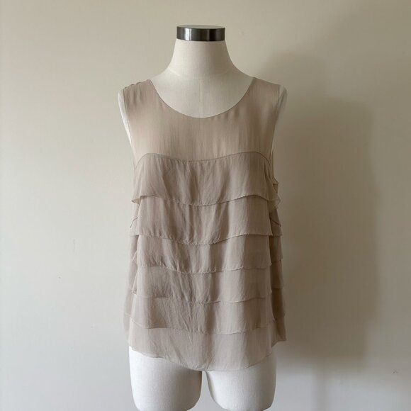 Moda International silk blouse silk tank top sleeveless - Picture 1 of 8